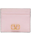 V Logo Signature Card Wallet Black - VALENTINO - BALAAN 9