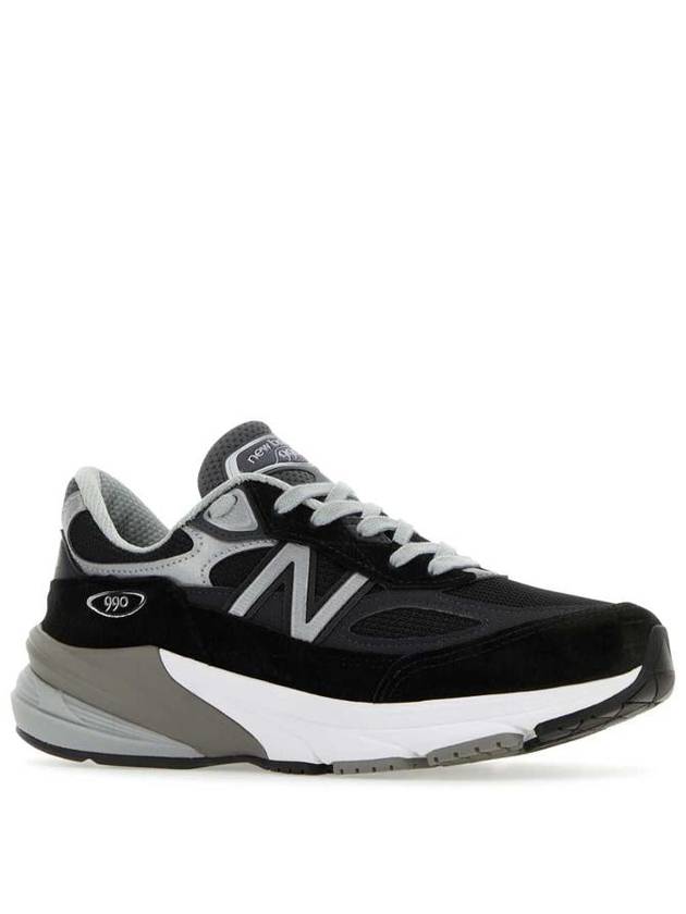 990v6 Low Top Sneakers Grey Black - NEW BALANCE - BALAAN 3