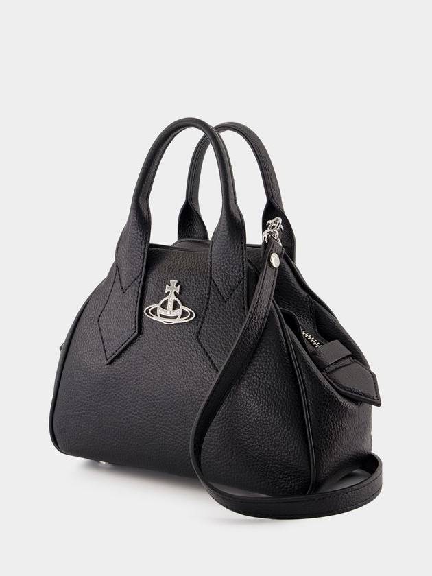 Yasmine Small Tote Bag Black - VIVIENNE WESTWOOD - BALAAN 3