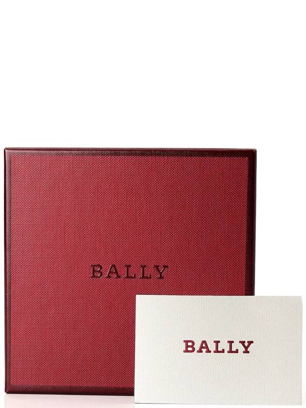 Trasai Logo Half Wallet Navy - BALLY - BALAAN 7