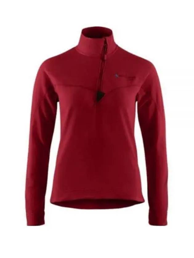 Women's Sigyn Half Zip Sweatshirt Burnt Russet - KLATTERMUSEN - BALAAN 2