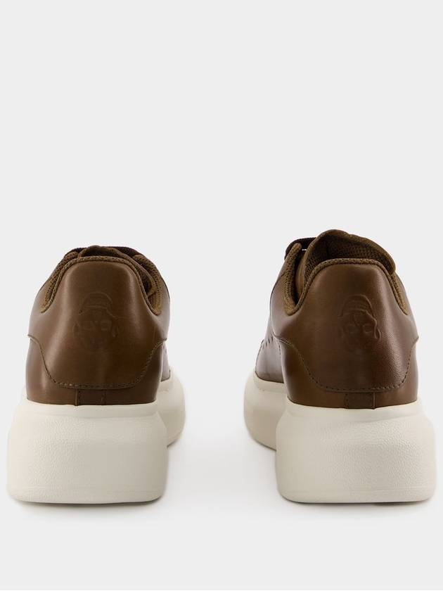 Oversized Sneakers - Alexander McQueen - Leather - Khaki - ALEXANDER MCQUEEN - BALAAN 3