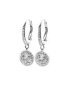 Una Angelic Crystal Drop Earrings Silver - SWAROVSKI - BALAAN 5