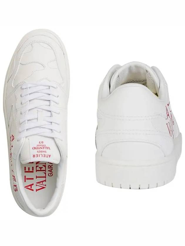 Men's Atelier Low Top Sneakers White - VALENTINO - BALAAN 4