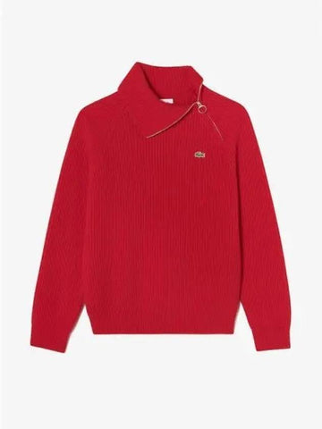 Women s diagonal half zip up sweater AF410E 54N 240 Domestic product GQ2N24091216855 - LACOSTE - BALAAN 1