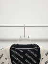 Used luxury goods Lewis It 3 White black mini all over logo cardigan - BALENCIAGA - BALAAN 2