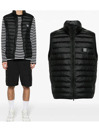 Chamber R Nylon Down Vest Black - STONE ISLAND - BALAAN 2