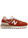 Women's 574 Legacy Low Top Sneakers Orange - NEW BALANCE - BALAAN 2