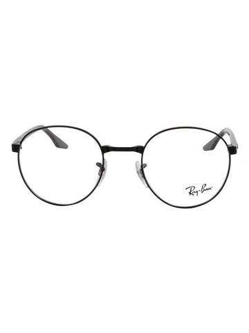 Eyewear Round Metal Eyeglasses Black - RAY-BAN - BALAAN.