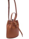 TB Mini Leather Bucket Bag Warm Russet Brown - BURBERRY - BALAAN 4