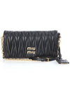 Matelasse Nappa Leather Shoulder Bag Black - MIU MIU - BALAAN 2