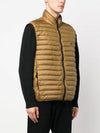 Loom Woven Chambers Recycled Nylon Down Padding Vest Brown - STONE ISLAND - BALAAN 3