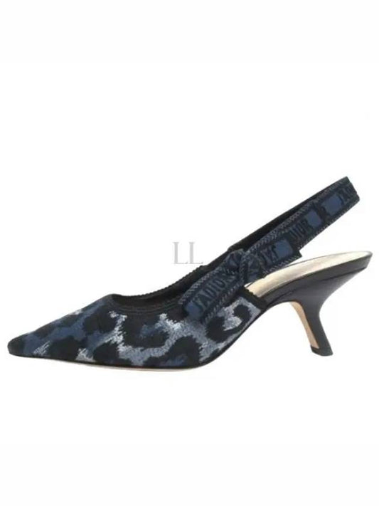 J'adior Toile De Jouy Sauvage Motif Slingback Heels Blue - DIOR - BALAAN 2