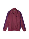 Poly Smooth Logo Track Jacket Wine - NEEDLES - BALAAN 2