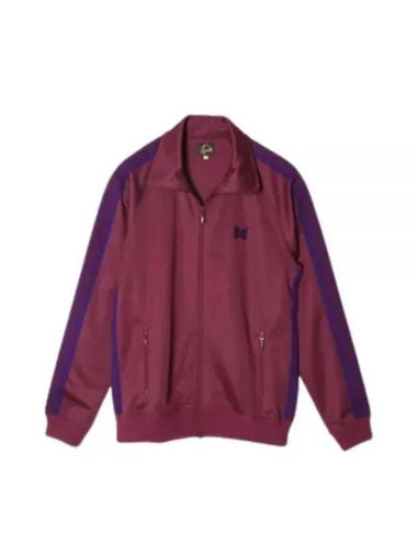 Track Jacket Poly Smooth WINE NS244 - NEEDLES - BALAAN 1