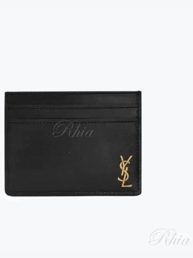 60760302G0W Tiny Card Wallet G - SAINT LAURENT - BALAAN 1