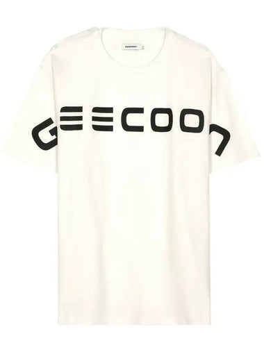 Logo point printed short sleeve t shirt GEE236 103 white - GEECOON - BALAAN 1