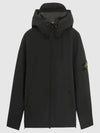 Compass Badge Hooded Jacket Black - STONE ISLAND - BALAAN 2