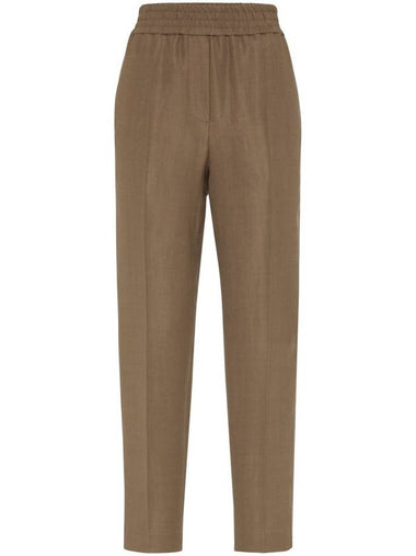 Brunello Cucinelli Trousers Brown - BRUNELLO CUCINELLI - BALAAN 1