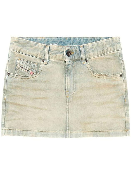 De Ron Denim Mini H Line Skirt Blue - DIESEL - BALAAN 1