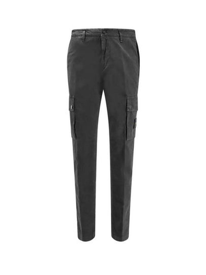 Compass Badge Cargo Straight Pants Black - STONE ISLAND - BALAAN 2