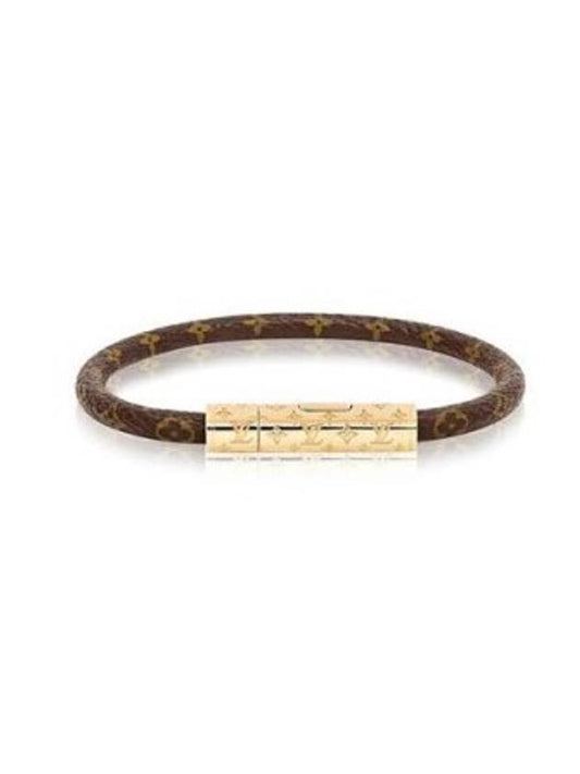 Confidential Monogram Canvas Bracelet Brown Gold - LOUIS VUITTON - BALAAN 1