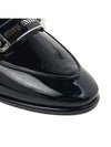 Women's Logo Leather Bloafers Black - MIU MIU - BALAAN 10