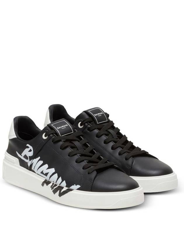 23 fw leather BCOURT sneakers WITH logo print BM1VI288LBAL EAB B0230475568 - BALMAIN - BALAAN 4