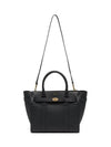 Small Classic Grain Zipper Tote Bag Black - MULBERRY - BALAAN 7