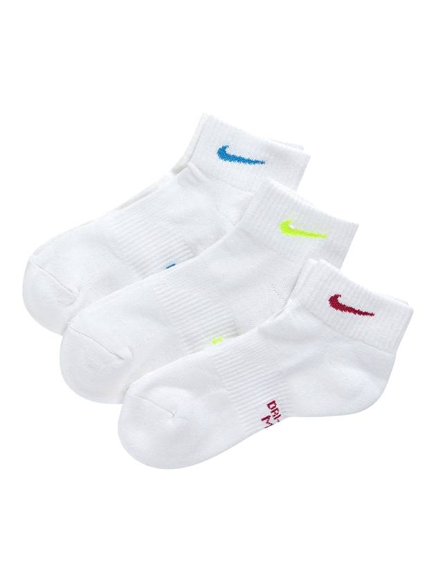 Everyday Cushion Ankle Socks 3 Pack White - NIKE - BALAAN 1