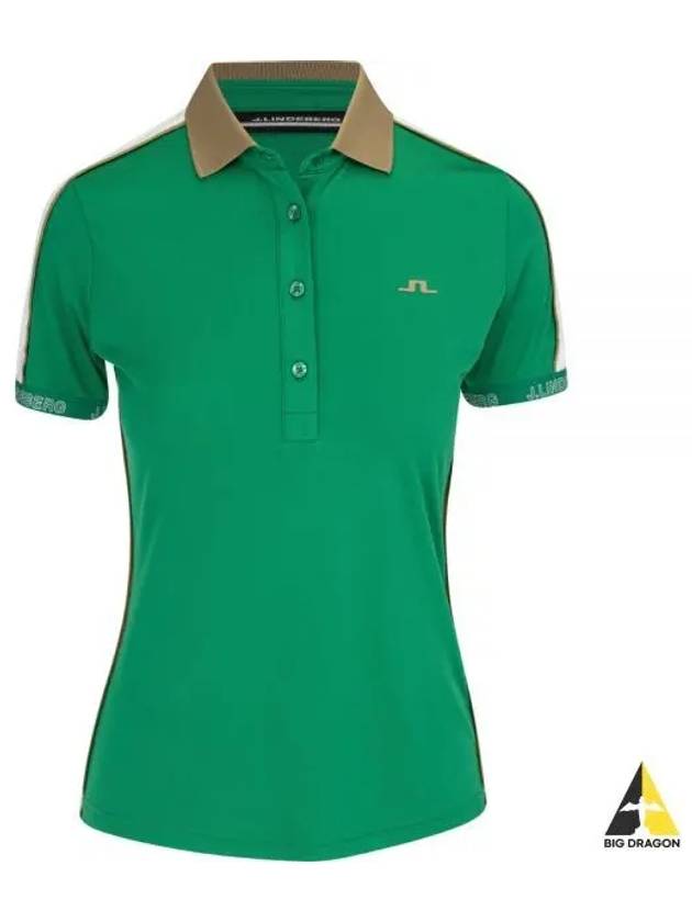 Golf Women's Damai Polo Shirt JL Green - J.LINDEBERG - BALAAN 2