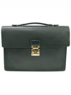 M30074 Green Taiga Leather Gold Plated Servier Corrad Briefcase - LOUIS VUITTON - BALAAN 1