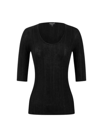 Women s Cashmere Slim Silhouette Sweater Black 271754 - GIORGIO ARMANI - BALAAN 1