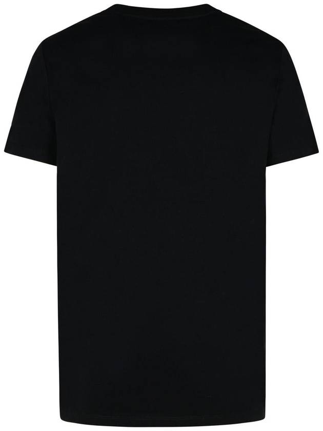 Balmain Black Cotton T-Shirt - BALMAIN - BALAAN 3