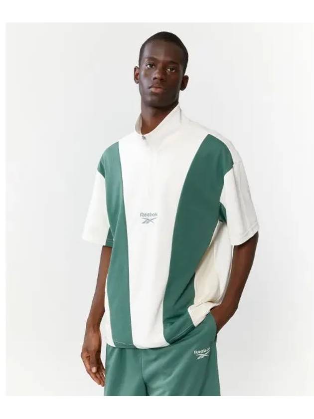 Vector block short sleeve anorak green - REEBOK - BALAAN 1