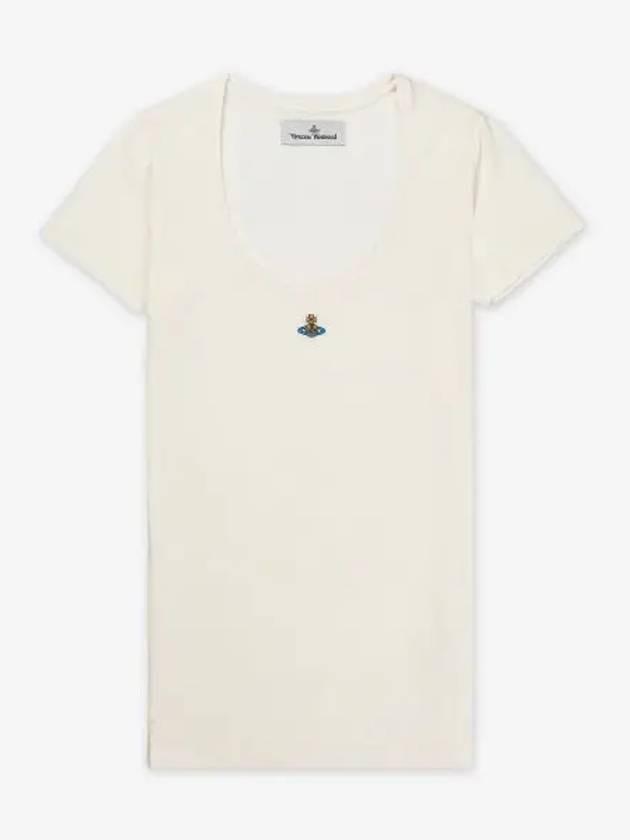 ORB Lollo Short Sleeve T-Shirt White - VIVIENNE WESTWOOD - BALAAN 2