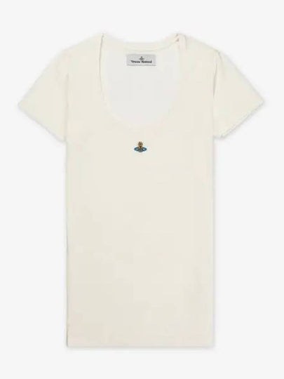 ORB Lollo Short Sleeve T-Shirt White - VIVIENNE WESTWOOD - BALAAN 2