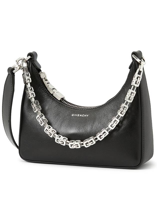 Moon Cut-out Chain Small Shoulder Bag Black - GIVENCHY - BALAAN 3