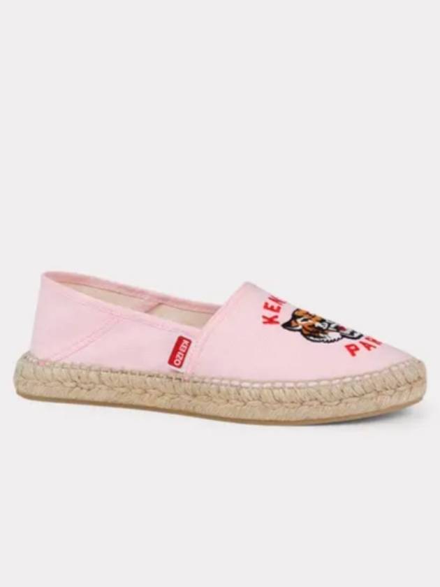 Tiger Canvas Espadrilles Pink - KENZO - BALAAN 5