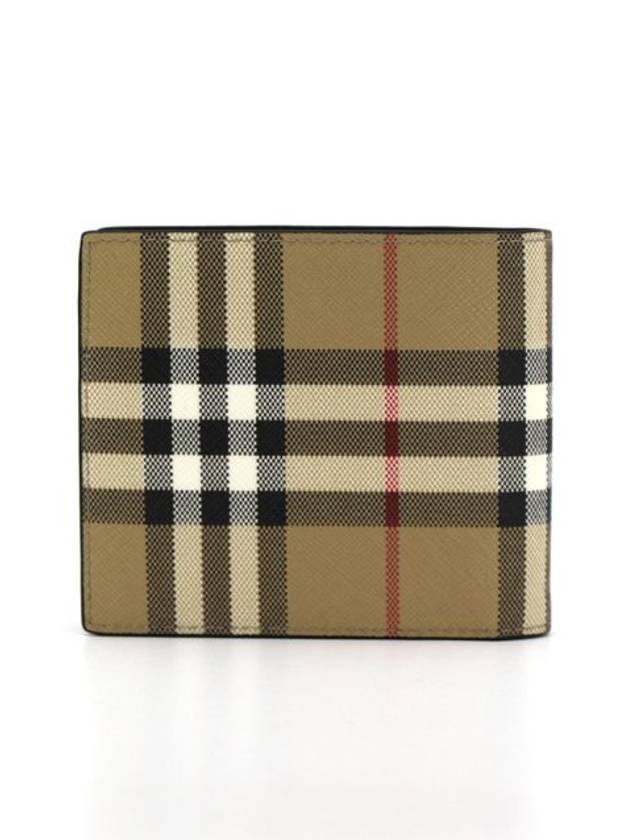 Check Pattern Half Halfwallet Beige - BURBERRY - BALAAN 4