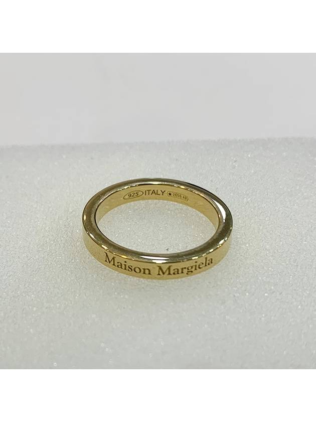 Engraving Logo Palladium Ring Gold - MAISON MARGIELA - BALAAN 10