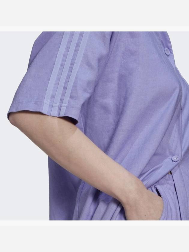 HB9540 Baseball Linen Dress Lavender WOMENS - ADIDAS - BALAAN 6