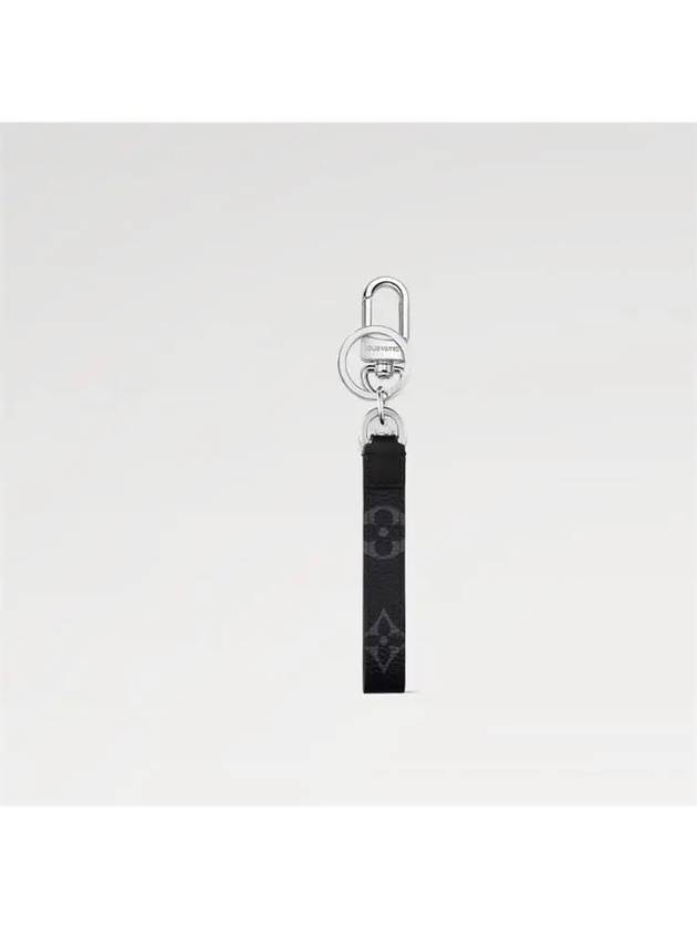 Monogram Dragonne Bag Charm Key Holder Black - LOUIS VUITTON - BALAAN 3