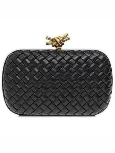 Knot Minaudiere Pouch Bag Black - BOTTEGA VENETA - BALAAN 2