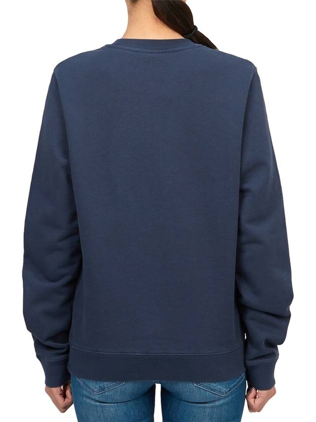 Fox Head Patch Regular Sweatshirt Ink Blue - MAISON KITSUNE - BALAAN 4