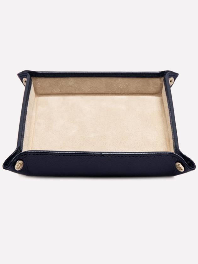 Square Valet Tray Ecru Capra 404 Goat Leather - ETTINGER - BALAAN 5