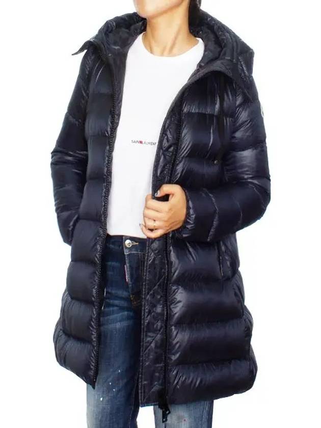 Suyen Down Long Padding Navy - MONCLER - BALAAN 5