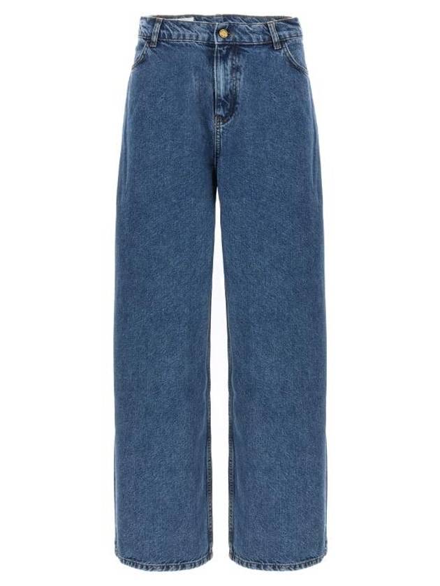 Philosophy Women's Di Lorenzo Serafini Denim Straight Pants Straight Pants A030107300295 Blue BPG - PHILOSOPHY DI LORENZO SERAFINI - BALAAN 1