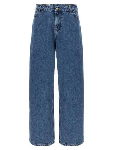 Philosophy Women's Di Lorenzo Serafini Denim Straight Pants Straight Pants A030107300295 Blue BPG - PHILOSOPHY DI LORENZO SERAFINI - BALAAN 1