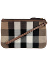 New Peyton Check Canvas Strap Clutch Bag Brown - BURBERRY - BALAAN 3